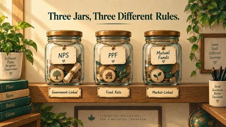 NPS vs PPF vs mutual funds as retirement planning options in India