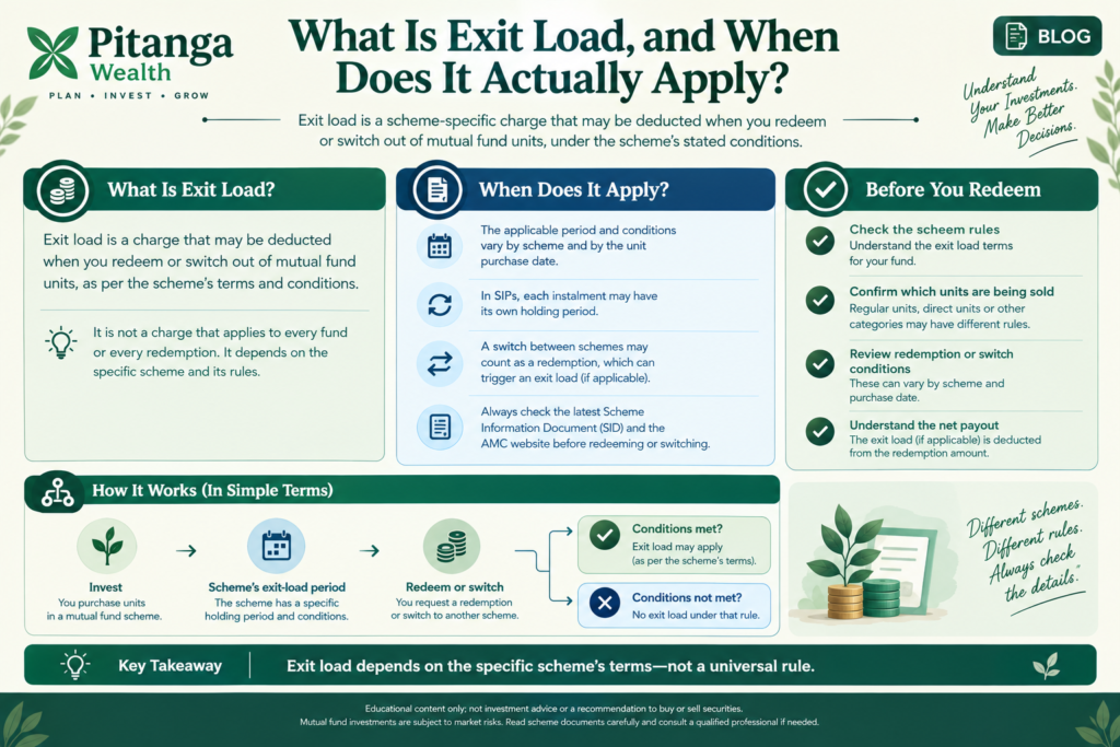 What is exit load in mutual funds and when does it apply